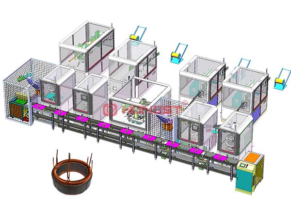 汽車(chē)發(fā)卡電機(jī)定子裝配線(xiàn)