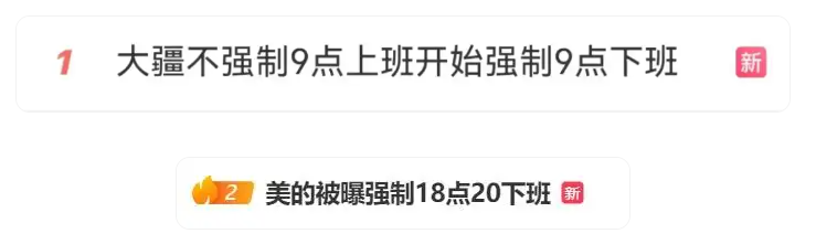 強制下班熱點